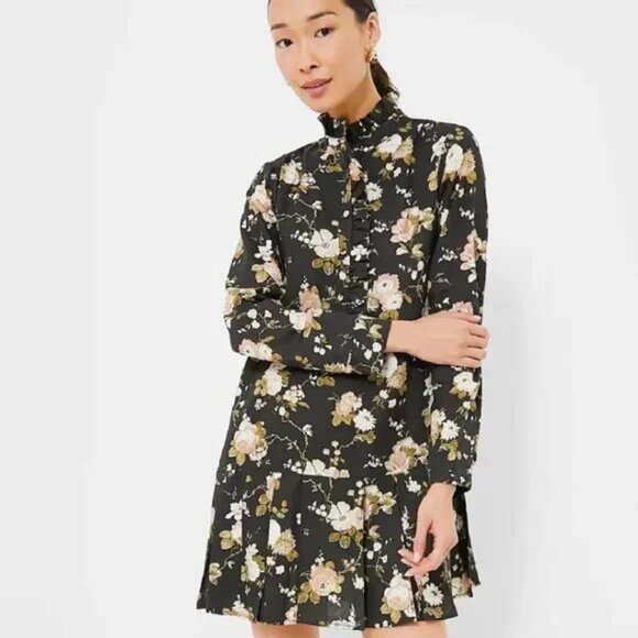 NWT | Tuckernuck Midnight‎ Garden Tate Dress Mini Medium - Picture 2 of 8